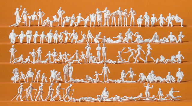 Leisure Time at the Lake -- Unpainted pkg(120)