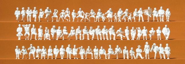 Seated People -- Unpainted pkg(72)