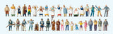 Medieval Festival Unpainted Figure Set -- pkg(125)-2