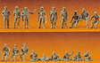 Military - Modern German Army (BW) - Unpainted Figures -- Assortment; Sentries, Tank Crew, Drivers pkg(18)