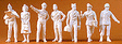 Military - US WWII - Figures -- US Army Air Corps/Air Force - Standing pkg(12)