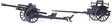 Former German Army WWII Artillery 10.5cm Light Field Howitzer (Plastic Kit) -- LeFH 18 M w/Muzzle Brake & Ammunition Limber