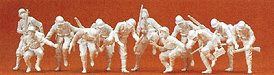 Military - Former German Army WWII - Figures -- Armored Infantry - Dismounting pkg(12)