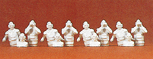 Military - Modern German Army (Torso Only for Hatch Mount - Unpainted) -- Crew for LLPz Wiesel (Weasel) Armored Vehicle (sold separately) pkg(12)