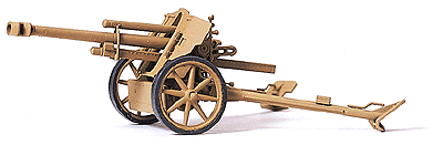 Former German Army WWII Artillery 10.5cm Light Field Howitzer (Plastic Kit) -- leFH 18/40 10.5cm Gun on PaK 40 Carriage