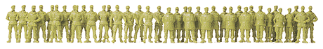 Military - Modern German Army (BW) - Unpainted Figures -- Soldiers Walking & Standing pkg(39)