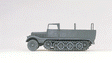 Former German Army WWII SdKfz 11 Series Medium Half-Track (Plastic Kit) -- Open Version - Gray