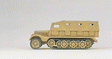 Former German Army WWII SdKfz 11 Series Medium Half-Track (Plastic Kit) -- Closed Version - Desert Tan