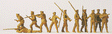 Military - Soviet Union 1941-43 - Unpainted Figures -- Marine Light Infantry pkg(11)