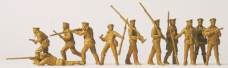 Military - Soviet Union 1941-43 - Unpainted Figures -- Marine Light Infantry pkg(11)