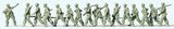 1939-1945 German Reich Paratroopers Marching -- Unpainted pkg(16)-2