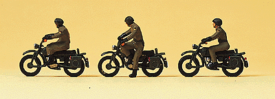 Military - Modern German Army (BW) - Figures -- Soldiers on Motorcycles pkg(3)