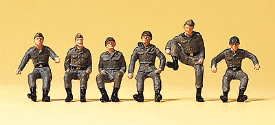 Military - Modern German Army (BW) - Figures -- Seated Drivers (Full Figures, pkg(6)