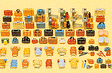 Luggage Assortment 90 Pieces
