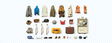 Clothes, Safety Vests, Bags, Etc