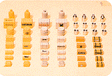 Cargo Kit -- Assorted Crates, Boxes, Sacks & More pkg(90)
