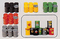 Metal Drums - Assorted Color; pkg(30)