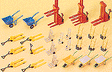 Forklifts & Wheelbarrows -- pkg(26)