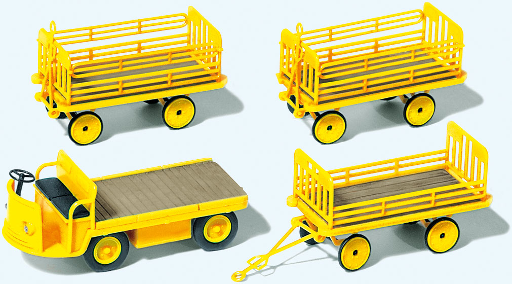 Electric Flatbed Vehicle w/3 Trailers - Kit
