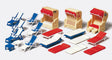 Accessories -- Beach Chairs, Lounges & Huts pkg(18)