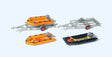 3 Rubber Dinghy Boats and Two Trailers