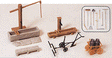 Rural Detail Set -- Water Pump w/Trough, Horse-Drawn Plow, Cart & Tools