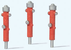 Fire Hydrants -- Red pkg(3)