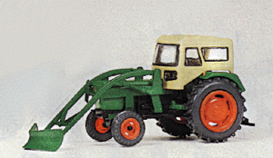 Farm Machinery Deutz Tractor D6206 Kit -- With Enclosed Cab, Snow Plow