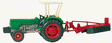 Farm Machinery - Tractors - Deutz -- D 6206 w/Mower