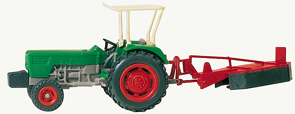 Farm Machinery - Tractors - Deutz -- D 6206 w/Mower