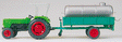 Farm Machinery - Tractors - Deutz -- D 6206 w/Single Axle Trailer Carrying Manure Tank
