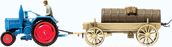 Farm Equipment -- Lanz D 2416 Tractor w/Liquid Fertilizer Wagon