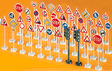Road Signs -- Assorted pkg(40)