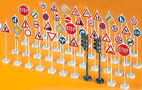 Road Signs -- Assorted pkg(40)