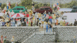 Cut Stone Walls, Stairs & Sidewalk -- Kit