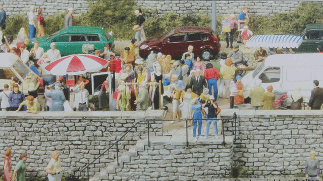 Cut Stone Walls, Stairs & Sidewalk -- Kit