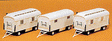 Modern Circus Wagon Set - Plastic Kits -- Performers Trailers pkg(3) - Undecorated