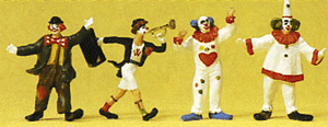 Circus Figures -- Clowns w/Pony