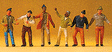 Circus Workers - Roustabouts -- #1 - Raising Tent