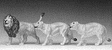 Animals -- Lions (1 Male, 2 Females)