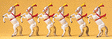 Animals -- Performing (Liberty/High School) Horses pkg(6)