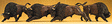 Animals -- Bison pkg(4)