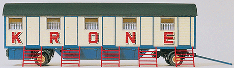 Modern Circus Wagon - Assembled -- 5-Compartment Personnel Trailer - Krone
