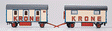 Krone Circus Trailers -- 3-Compartment Personnel Carrier w/ 1 Equipment Trailer