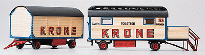 Krone Circus Trailers -- Equipment Trailer & Restroom Trailer