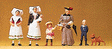 1900s Figures -- Group from Spreewald
