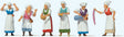 Medieval Festival #1 -- Women pkg(6)