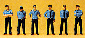 Police -- French Officers Wearing Blue Summer Uniforms