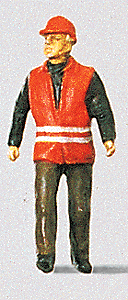 Individual Figure - Railway Personel -- Modern Switchman w/Safety Vest