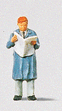 Individual Figure - Pedestrians -- Man Reading Newspaper
